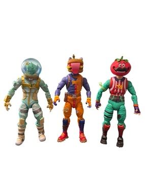 Fortnite Action Figures Lot Leviathan Beef Boss Tomatohead 6” Epic Games